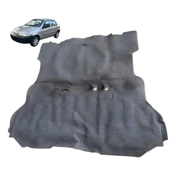 Carpete Tapete Porta Malas Fiat Palio 1.0 Quatro Portas 2002 Cinza-escuro