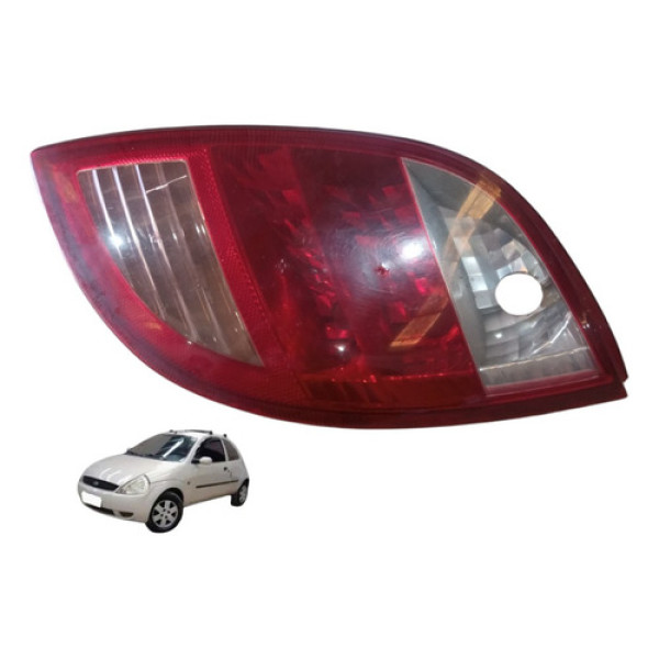 Lanterna Traseira Ford Ka Gl Hatch 2003 2007 Direito/passageiro Vermelho/branco