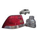 Lanterna Traseira Esquerda Gm Vectra Elegance Sedan 2007  Esquerdo/motorista Vermelho E Branco
