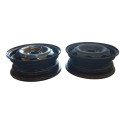 Par Roda Ferro Aro 13 4 Furos Fumagali Gm Celta Corsa 2004 Preto Brilhante/preto Fosco