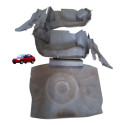Kit Carpete Forro Porta Malas Gm Prisma Maxx 1.4 8v 07 12 Cinza