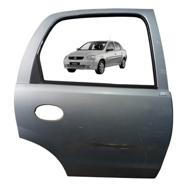 Porta Traseira Direita Gm Corsa Joy Sedan 1.0 2006 Original Traseira Direito Prata