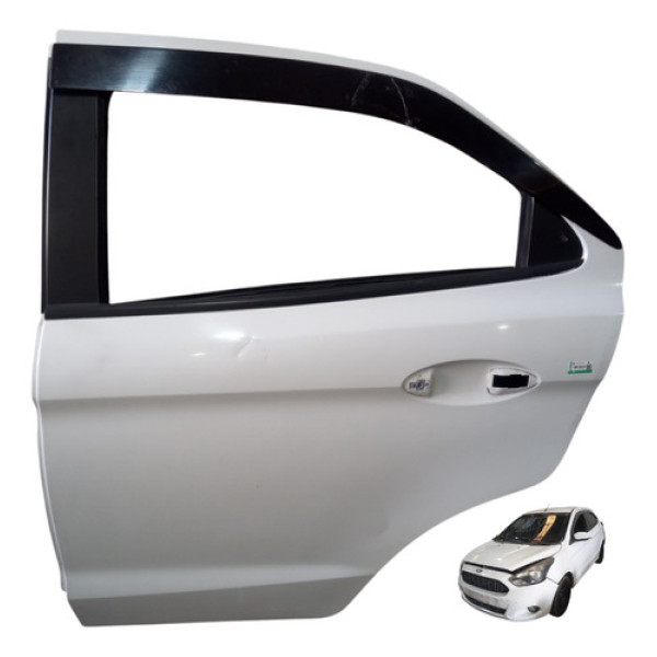 Porta Traseira Esquerda Ford Ka Se 1.0 Hatch 2015 A 2021 Traseira Esquerda Branco