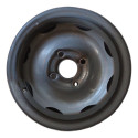 Par Roda Ferro Aro 13 4 Furos Fumagali Gm Celta Corsa 2004 Preto Brilhante/preto Fosco