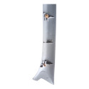 Moldura Coluna Parabrisa Direito Cinza Macaw Gm Celta 01 05