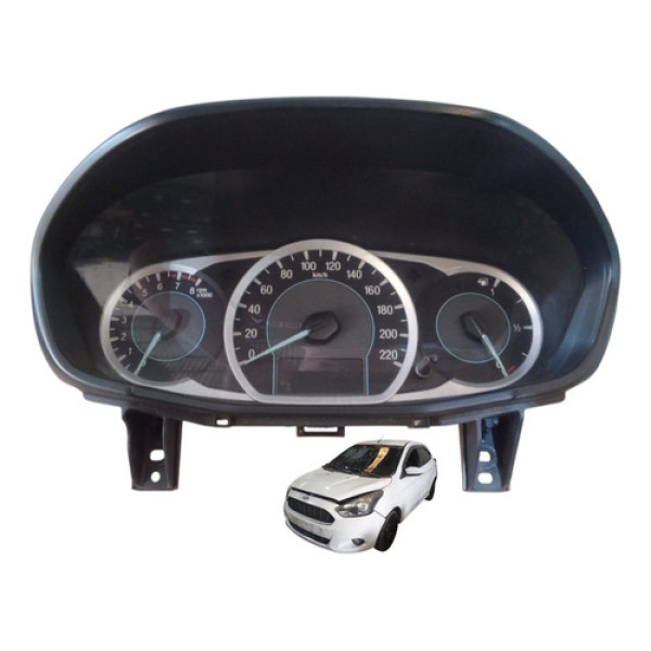 Painel Instrumentos Ford Ka Se 1.0 2015 A 2019 Original  Cinza Escuro, Prata Translúcido Azul