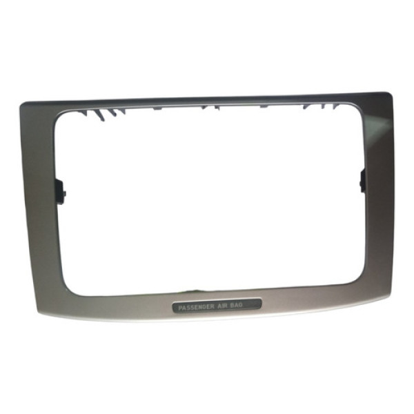 Moldura Multimídia Central Vw Passat Variant B6 2006 A 2010 Cinza Preto