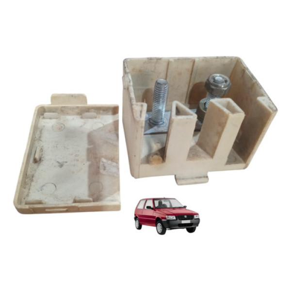 Suporte Caixa Com Tampa Positivo Bateria Fiat Uno 03 04