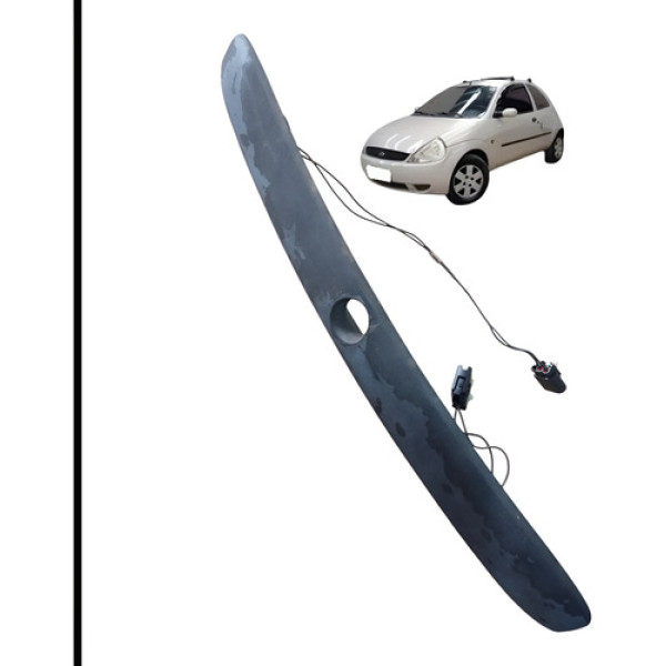 Moldura Luz Placa Tampa Traseira Porta Malas Ford Ka Gl 2006