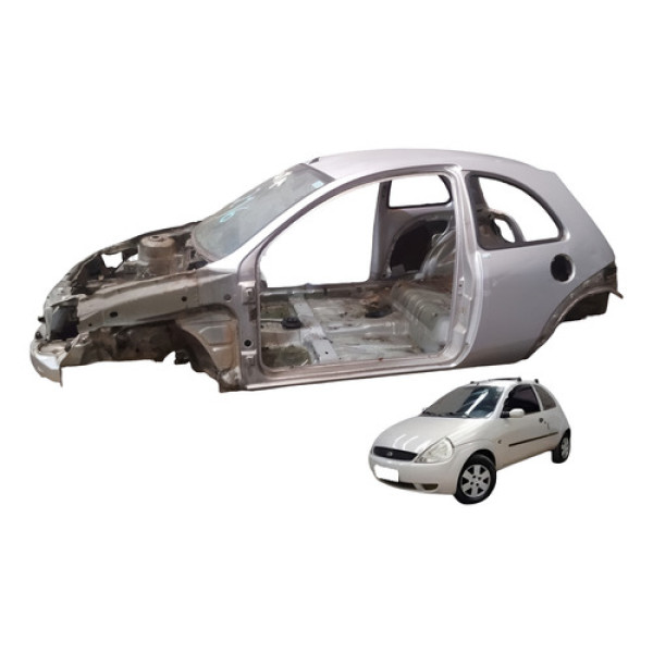 Teto Traseira Frente Lateral Ld Le Ford Ka Gl Baratinha 2006 Prata