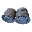 Jogo Roda Ferro Aro 14 4 Furos Gm Corsa Joy 2006 Original  Preto Fosco