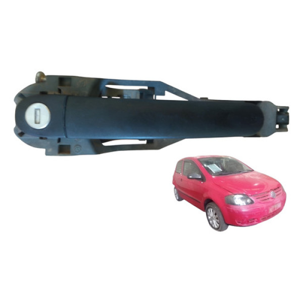 Maçaneta Externa Dianteira Direito Vw Fox 2 Portas 05 09 Preto Dianteira