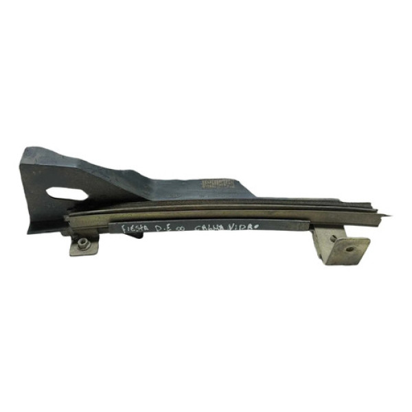 Guia Vidro Dianteiro Esquerdo Ford Fiesta 2002/2014. Preto