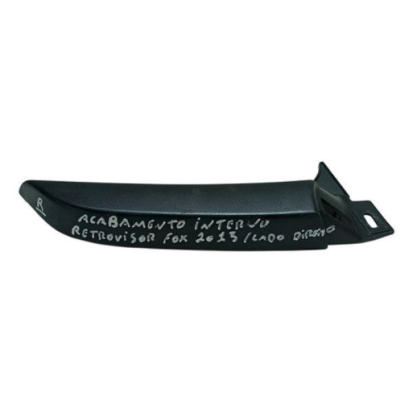 Acabamento Interno Retrovisor Direito Volkswagen Fox 2013. Preto