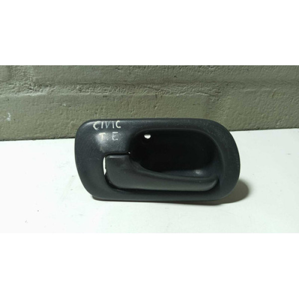 Maçaneta Interna Traseira Esquerda Honda Civic 2000 Preta Traseira