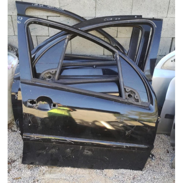 Porta Dianteira Direita Citroën C3 2003 2004 2005 A 2012 Preto