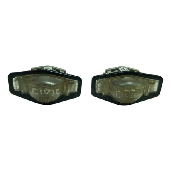 Par Luz De Placa Honda Civic 1999/2000.