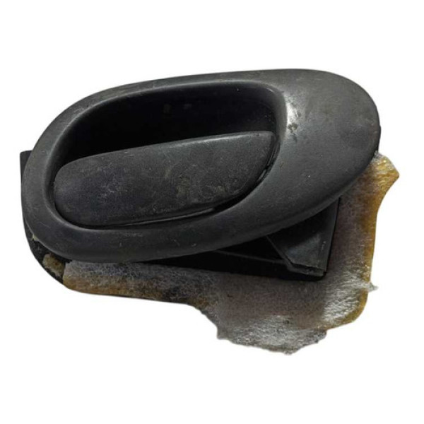 Maçaneta Interna Dianteira Direita Peugeot 206 2003 A 2008 Preto Dianteira