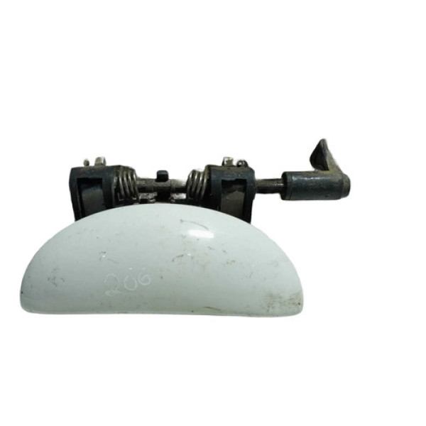 Maçaneta Externa Traseira Esquerda Peugeot 206 1999/2010. Branco