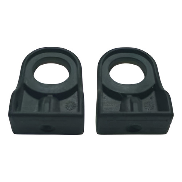 Par Suporte Radiador Peugeot 206 1.0 16v 2001 A 2006. Preto