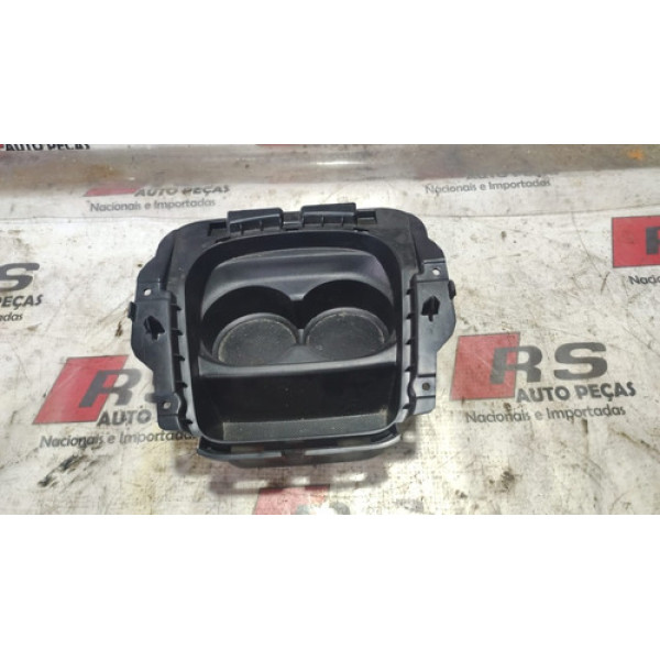 Moldura Porta Copo Console Peugeot 2008 2017 2018 Preto