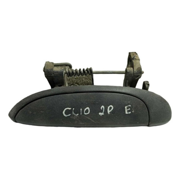 Maçaneta Externa Lado Esquerdo Renault Clio 2p 1999/2009. Preto Dianteira