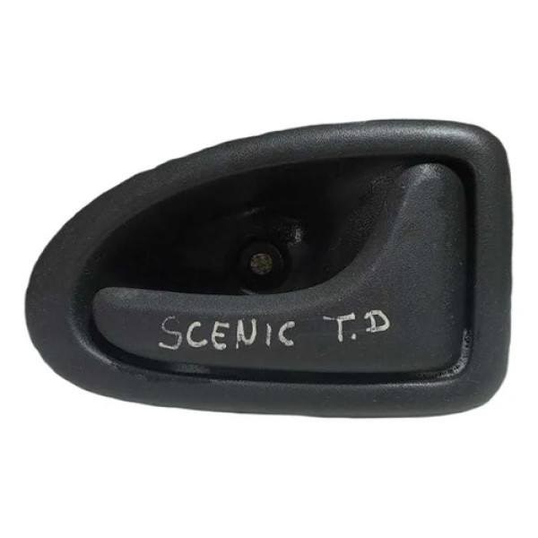 Maçaneta Interno Porta Direito Para Clio Scenic Megane Preto Dianteira/traseira
