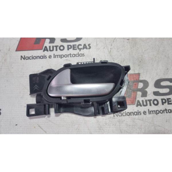 Maçaneta Interna Prata L.esquerdo Peugeot 208 2008 3008 Cx11 Traseira