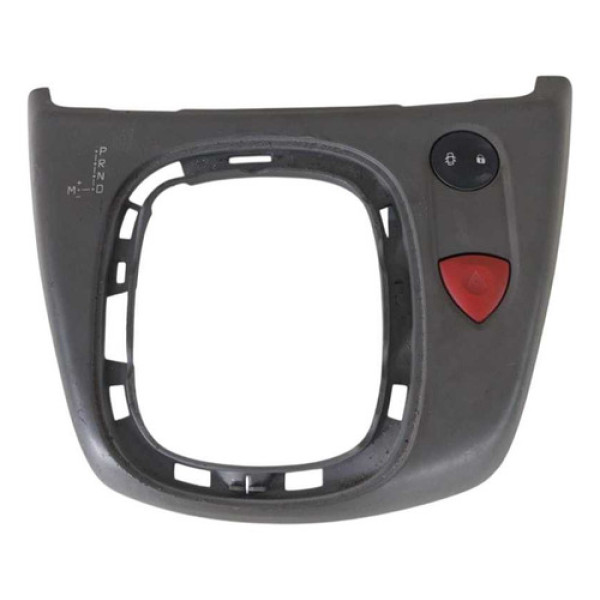 Moldura Alavanca Renault Grand Scenic 2008 Automatico Botão Cinza Lisa