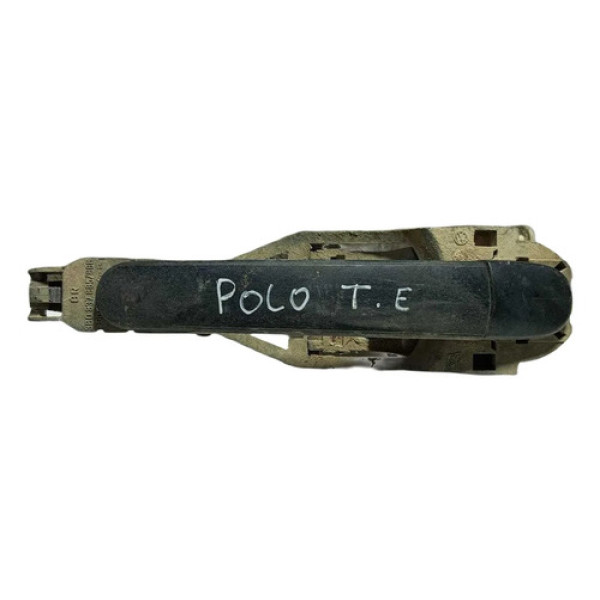 Maçaneta Externa Porta Traseira Esquerda Vw Polo 2004/2012. Preto Traseira