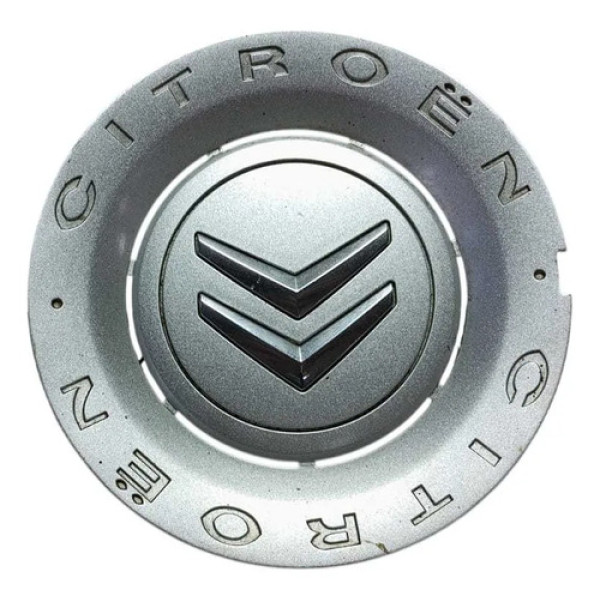 Calota Centro Roda Citroen C4 Pallas C3 2005 2014. Prateado