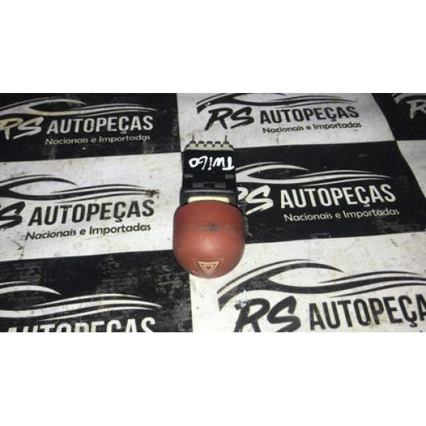 Botão Alerta Twingo Cx128 Vermelho