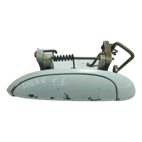 Maçaneta Externa Traseira Esquerda Renault Logan 2008/2012. Branco Traseira