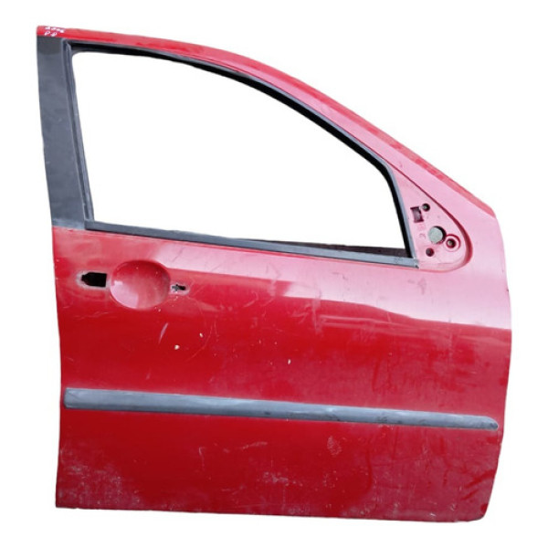 Porta Dianteira Direita Fiat Palio 2006 Dianteira Direita Vermelho