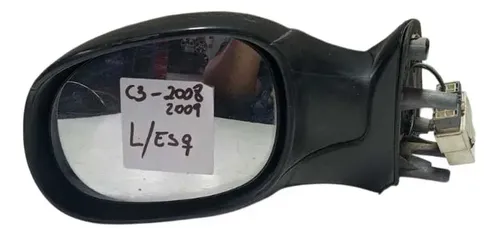Retrovisor Elétrico Esquerdo Citroën C3 2008/2009.