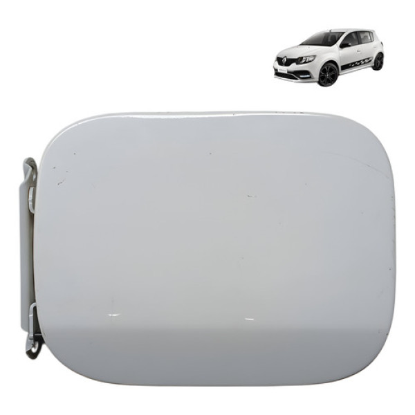 Portinhola Tampa Tanque  Renault Sandero 1.0 3cc 2015 2019 Branco