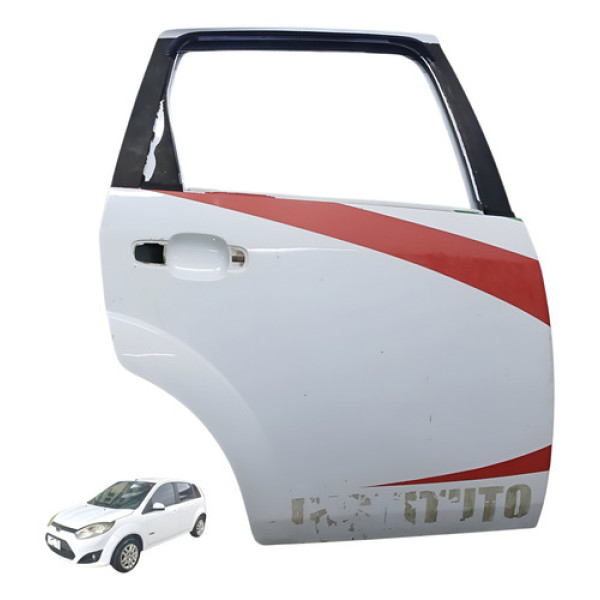 Porta Traseira Direita Ford Fiesta 1.6 2011 2012 Traseira Direita Branco