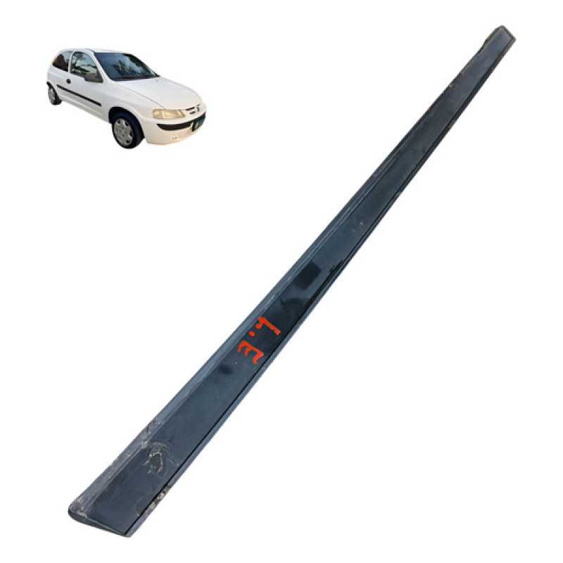 Friso Porta Esquerda Chevrolet Celta 1.0 2p 2003 2004 Preto