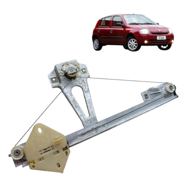 Maquina Vidro Manual Traseiro Direito Renaul Clio 2003 2005
