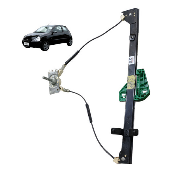 Maquina Vidro Manual Direito Ford Ka 1.0 2p 2004 2007