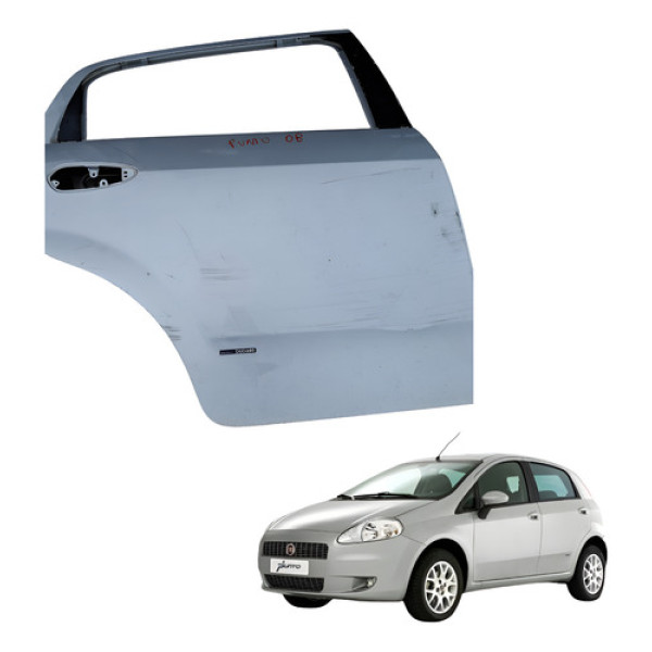 Porta Traseira Direita Fiat Punto 2008 2012 4p Traseira Direita