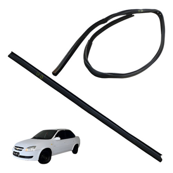 Kit Pestana Porta Dianteira Direita Classic 1.0 2011 Preto