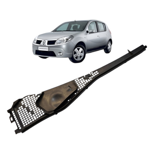 Grade Churrasqueira Esq Renault Sandero 2009 1.0 16v Preto