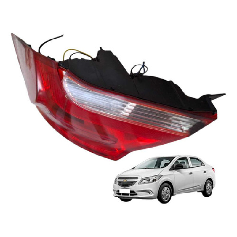 Lanterna Esquerda Chevrolet Prisma Ltz  1.4 2017 Esquerdo/motorista Vermelha