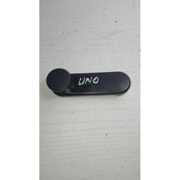Manivela Vidro Fiat Uno 2004 2011 Original Preto