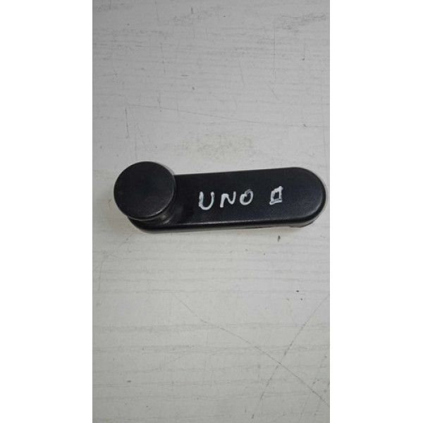 Manivela Vidro Fiat Uno 2004 2014 Original Preto