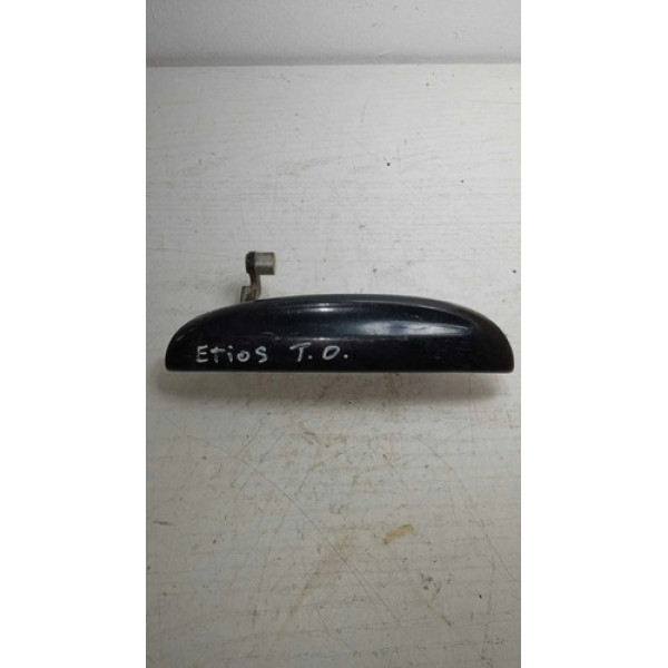 Maçaneta Externa Traseira Direita Toyota Etios 2016 Original Preto Traseira