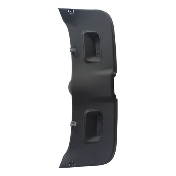 Moldura Forro Tampa Porta Traseiro Ac Citroen C3 2013 A 2014 Preto