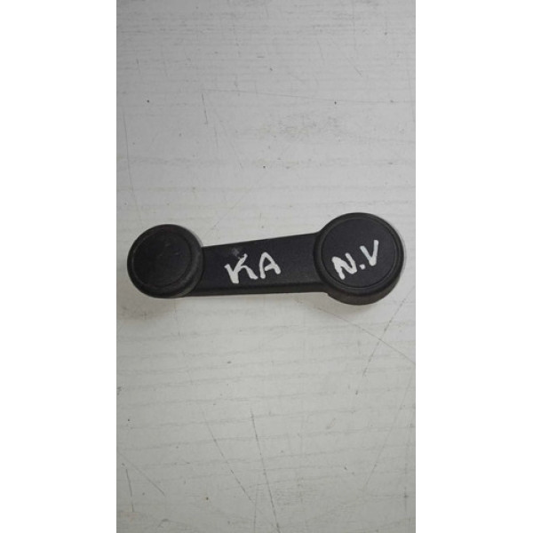 Manivela Vidro Ford Ka 2016 Original Preto