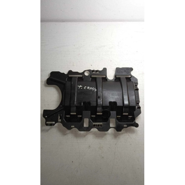 Defletor Cárter Motor Vw T-cross 2020 Original Preto
